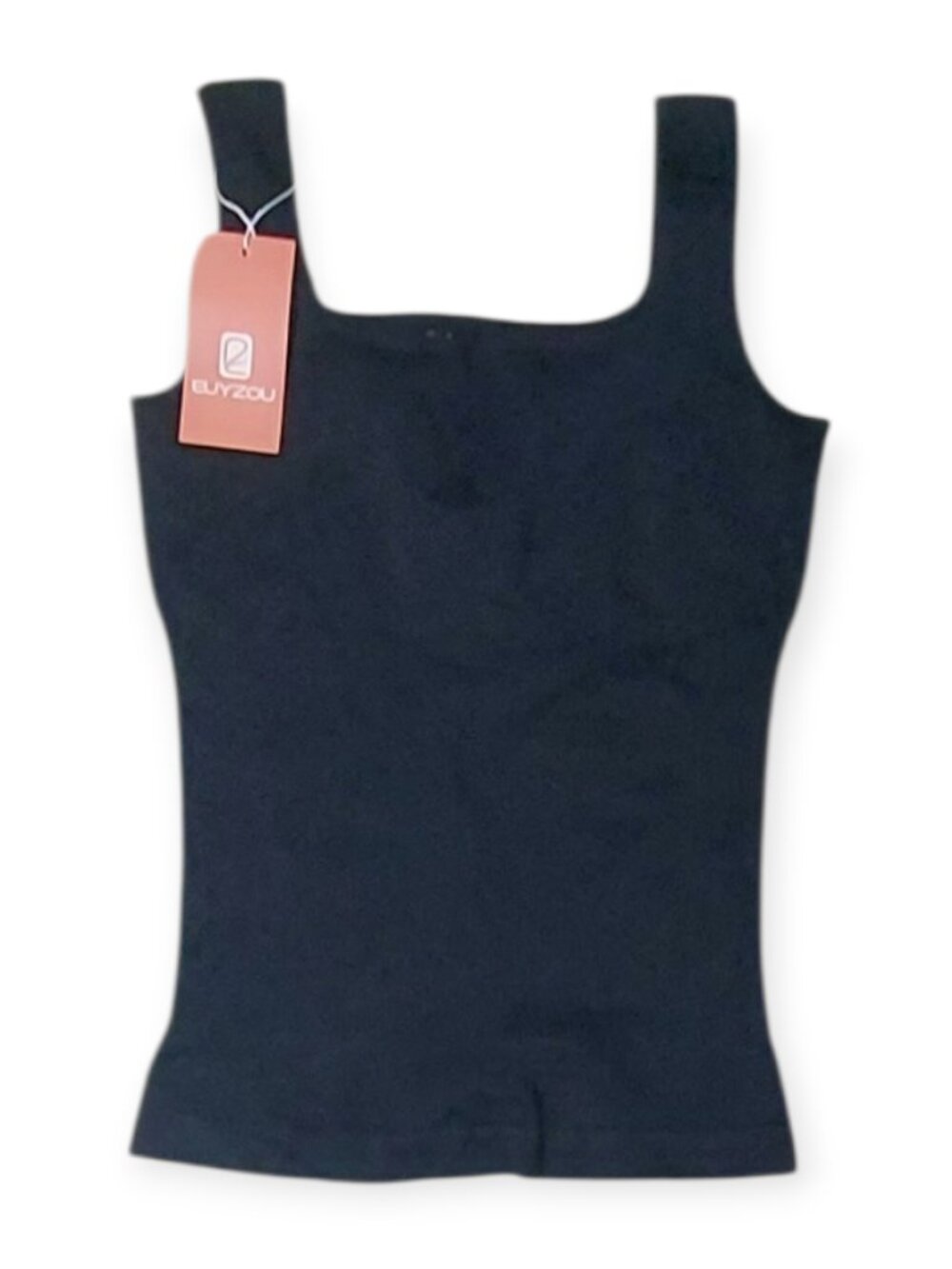 EUYZOU Seamless Shapewear Tank Top Women Tummy Control Square Neck Camisole Sz L